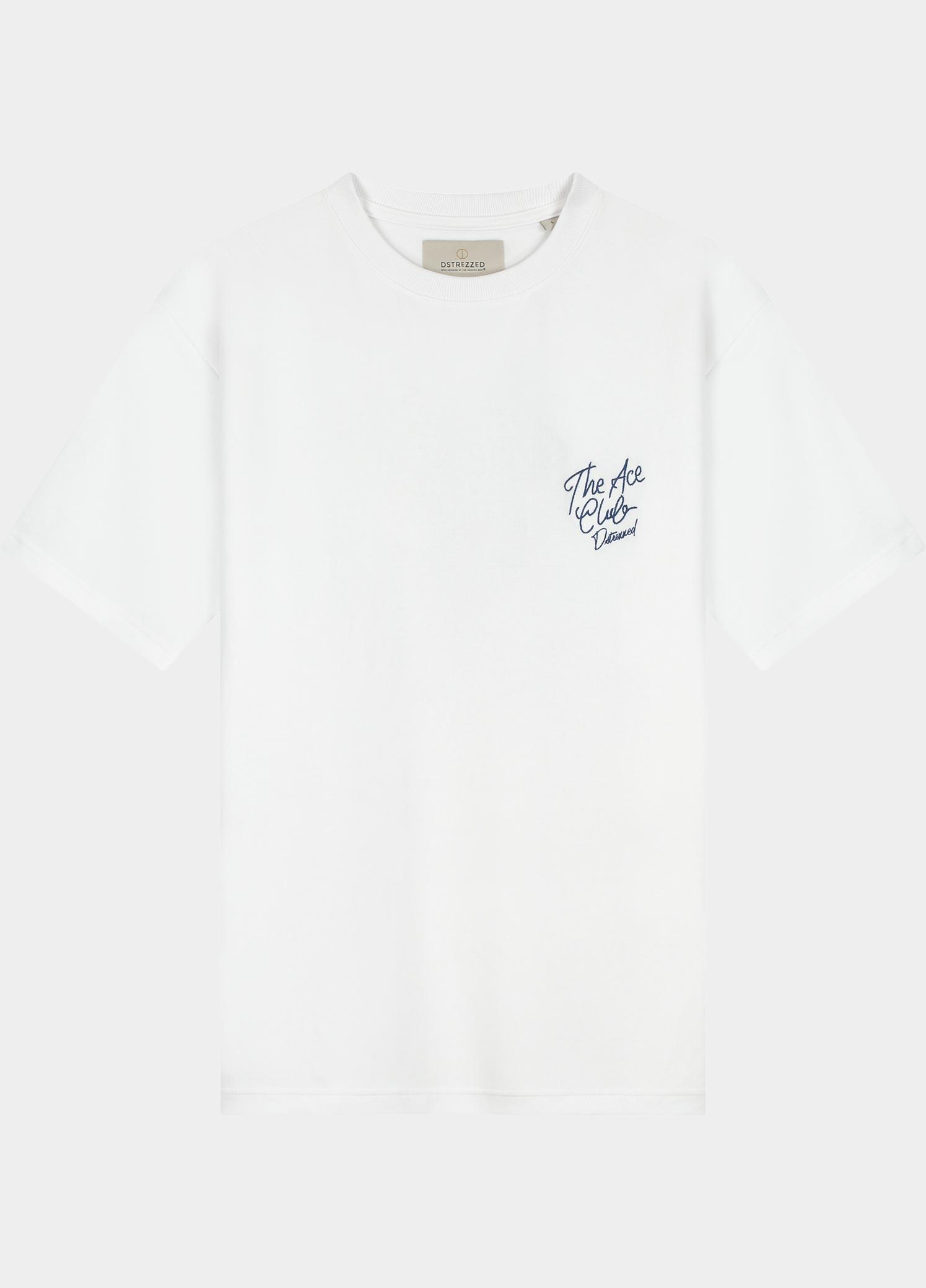 Dstrezzed T-shirt heren Wit Kole Artwork Tee 203558/100