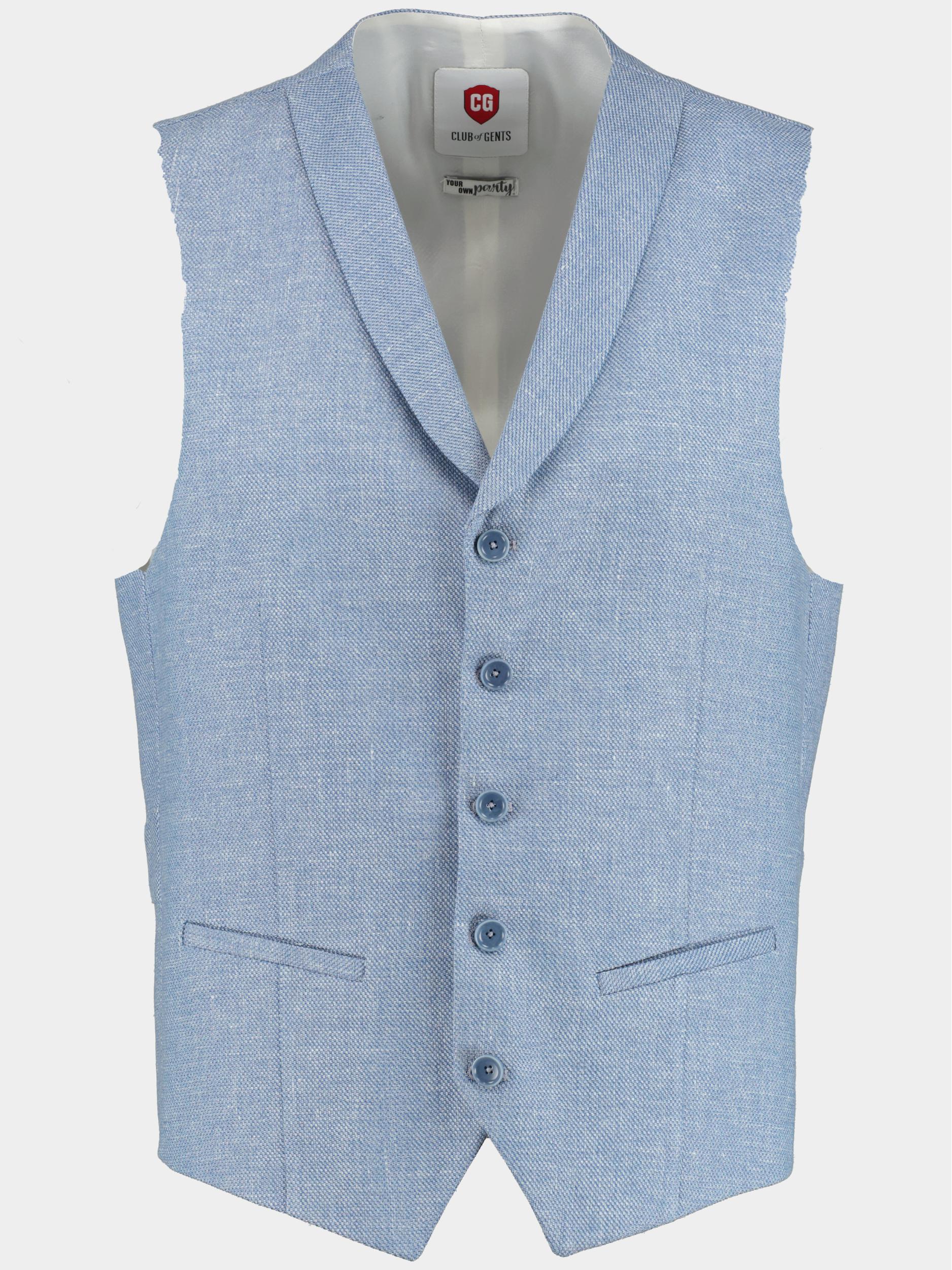 Club of Gents Gilet Mix & Match Blauw Weste/Waistcoat CG Paddy 31.002S0 / 242340/61