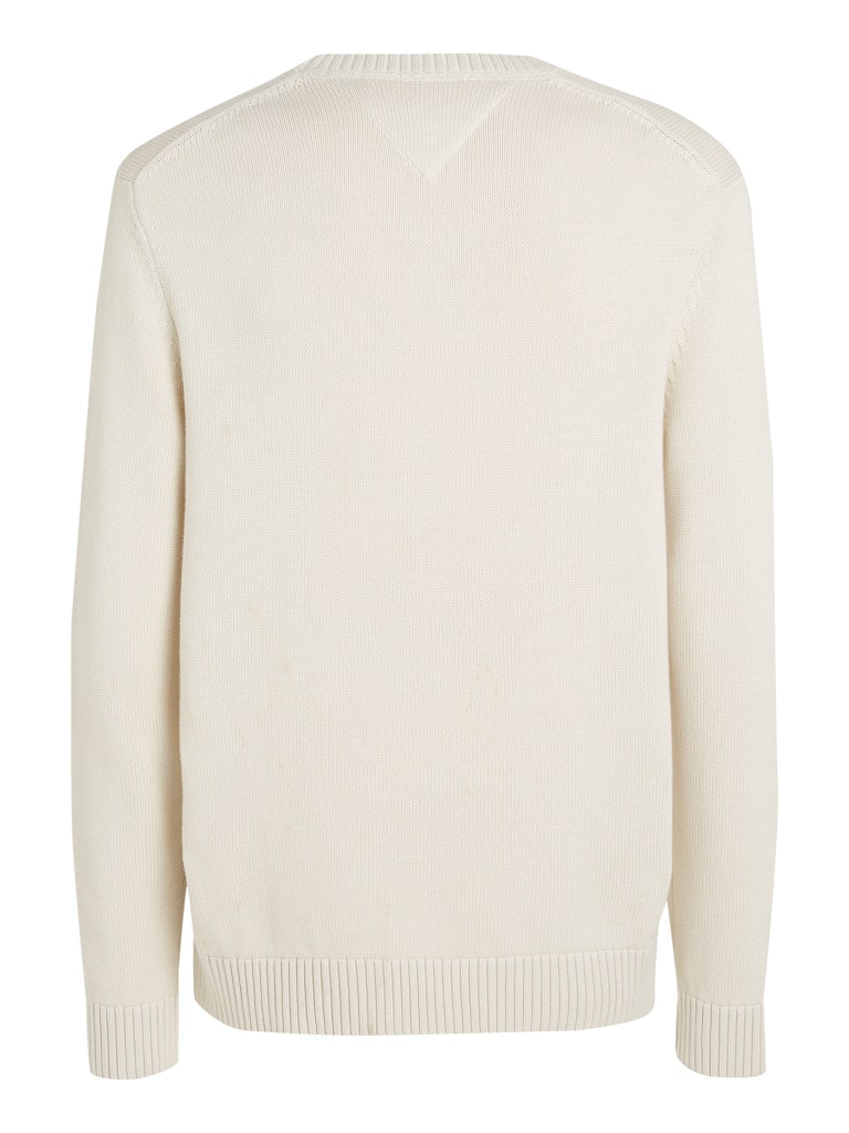 Tommy Jeans Sweater Beige TJM Slim Essentls C-Neck Sweat DM0DM18370/ACG