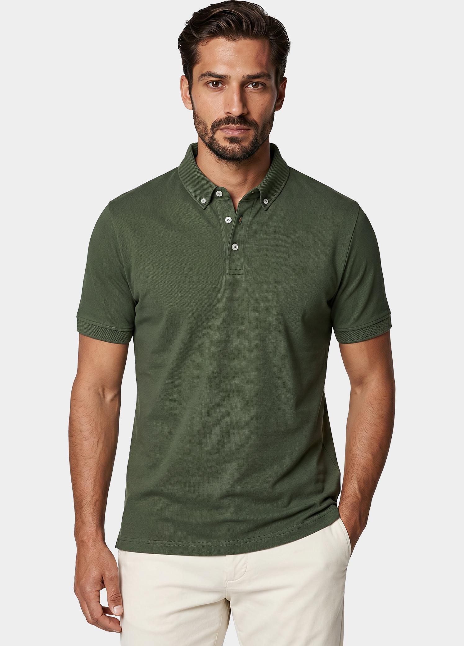 Scotland Blue Polo heren Groen Boris Polo SPE25108BO40SB/367 olive night