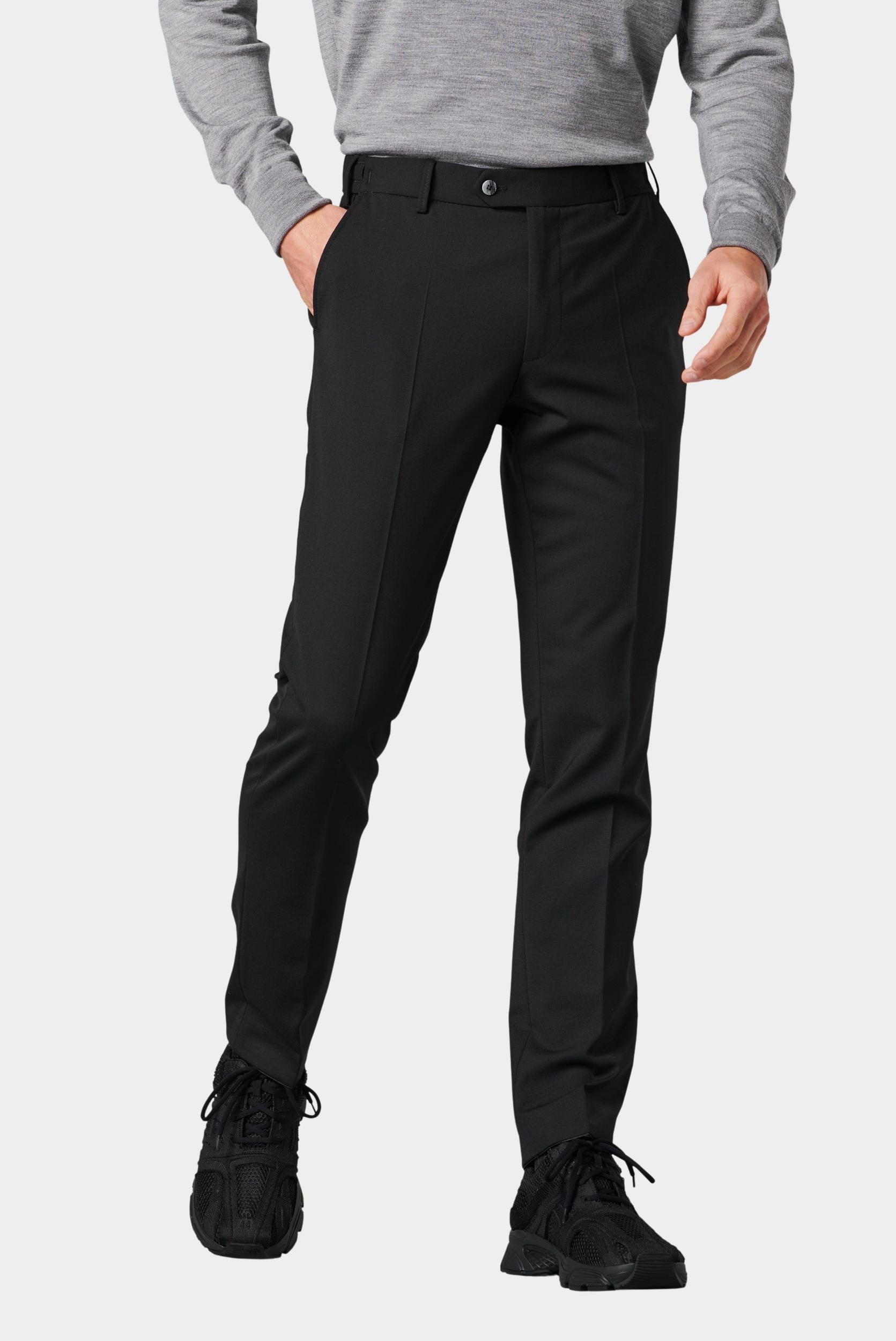 Meyer Wollen Pantalon Zwart Oslo Art.9-344 2230934400/09