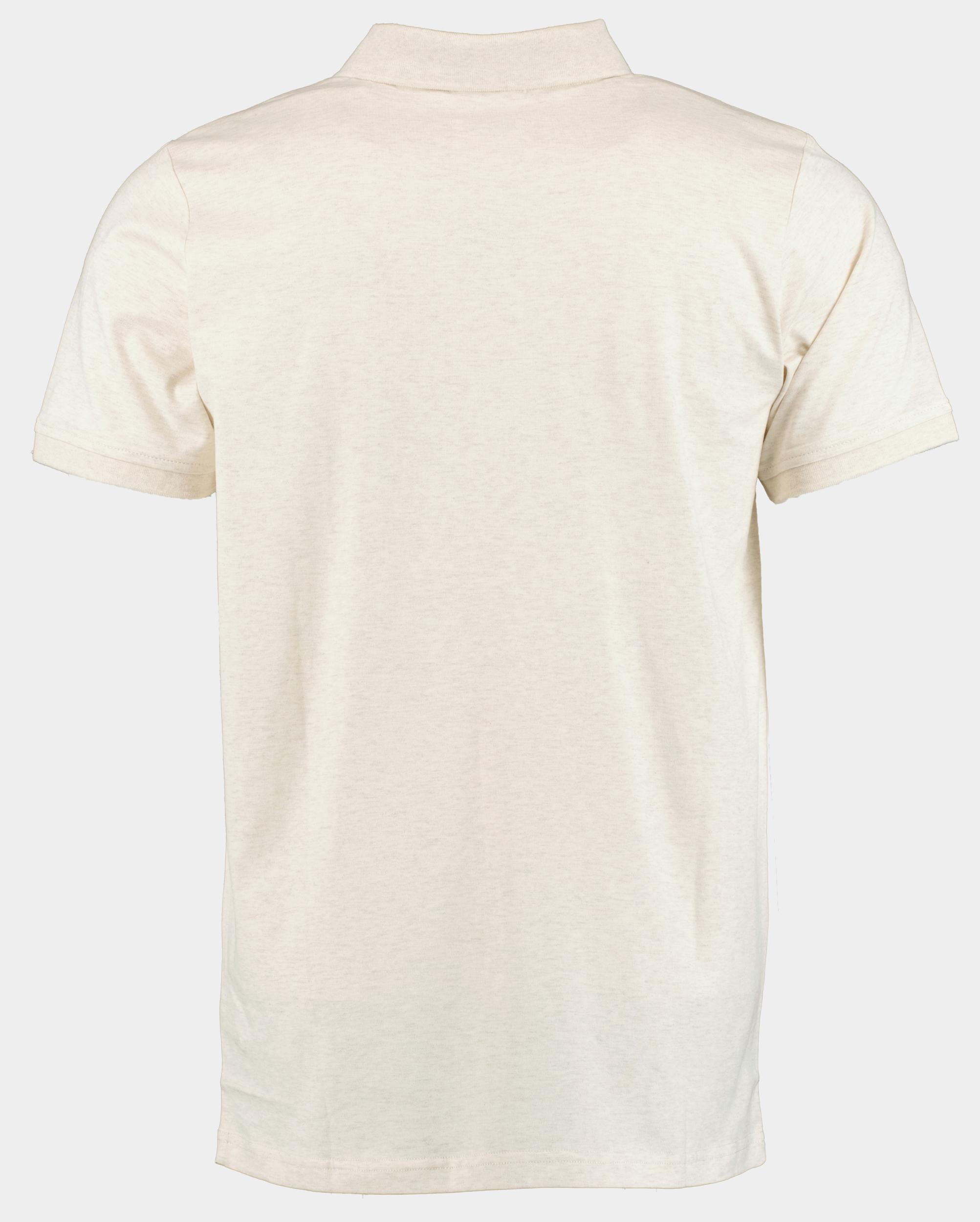 Bos Polo korte mouw Beige Fender Polo Melange 24108FE62BO/820 sand