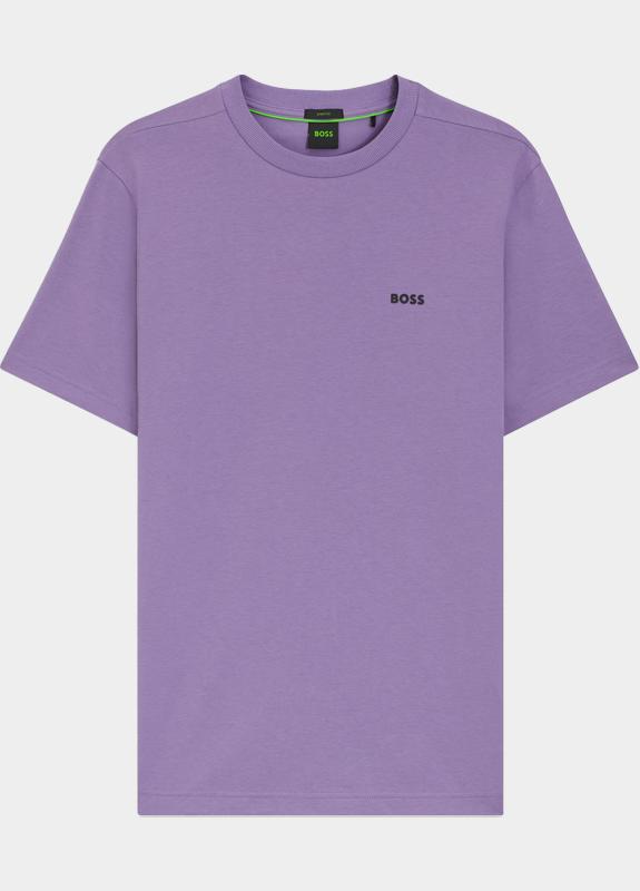 BOSS Green T-shirt heren Paars Tee 10256064 01 50506373/521