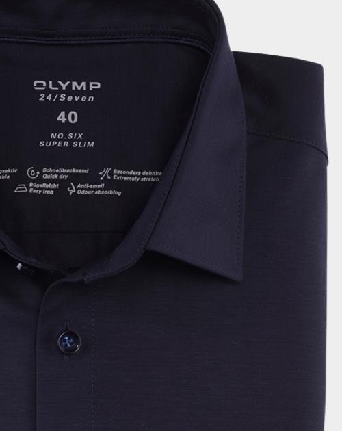 Olymp Business hemd korte mouw Blauw 2503/72 Hemden 250372/18