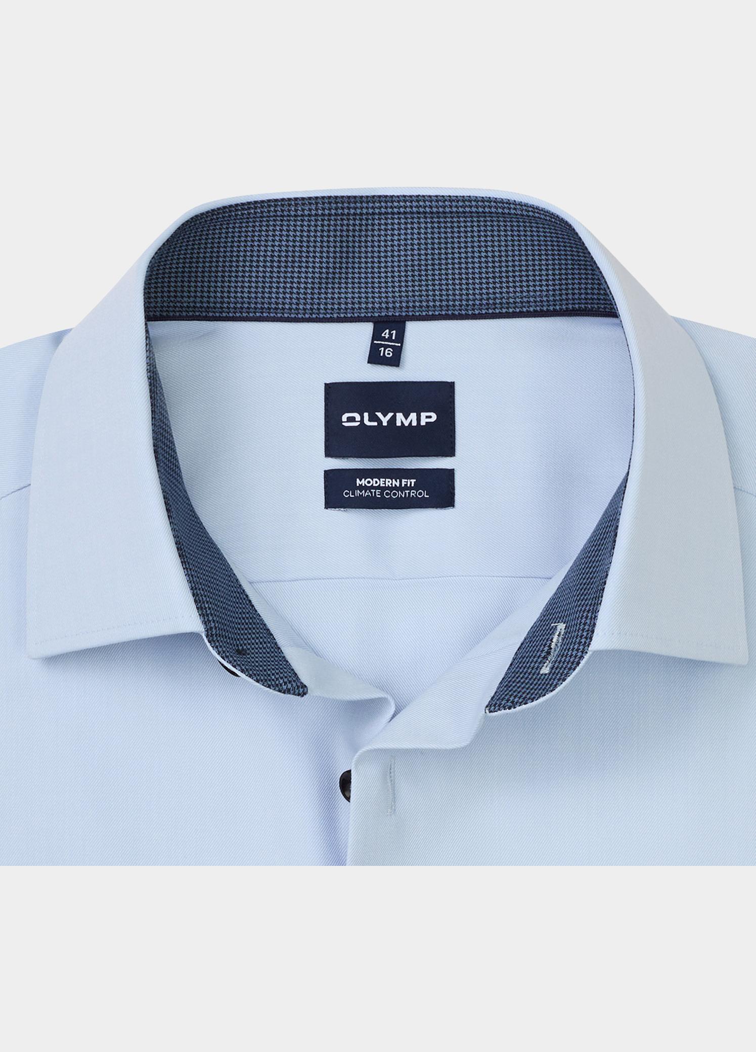 Olymp Zakelijk overhemd heren Blauw Luxor CC mf D.2115/2157 o.T. 139024/11