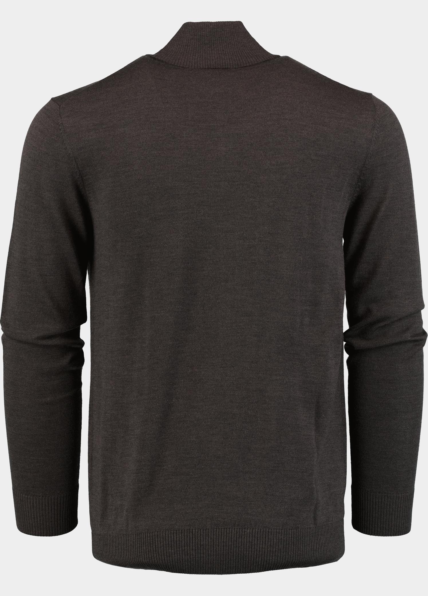 Born With Appetite Half Zip Bruin Lux Pull Halfzip Merino BWA00005LU15/2004 Dark Brown