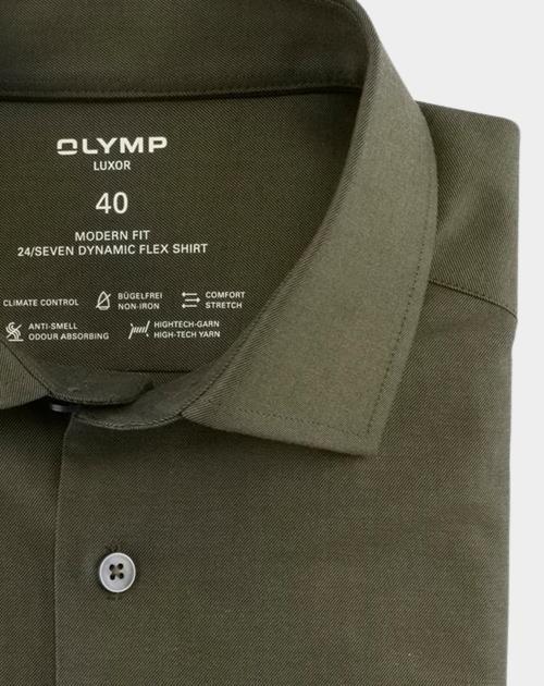 Olymp Business hemd lange mouw Groen 1230/24 Hemden 123024/46