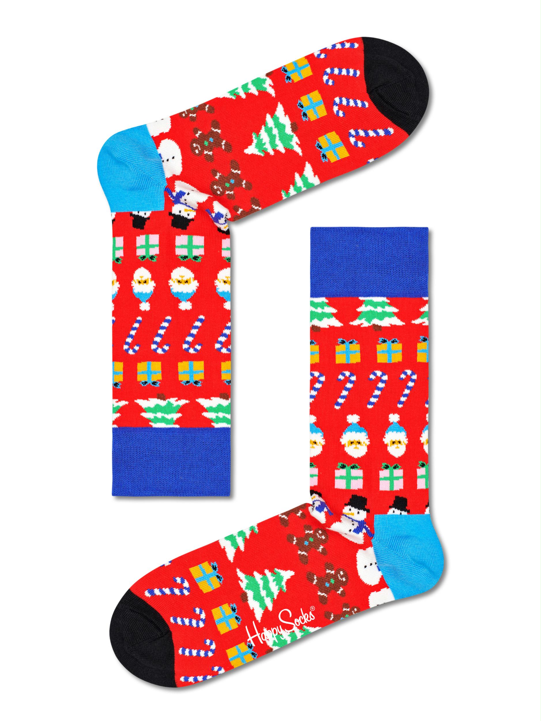Happy Socks Sokken Rood All I want For Christmas sokke ALL01/4300