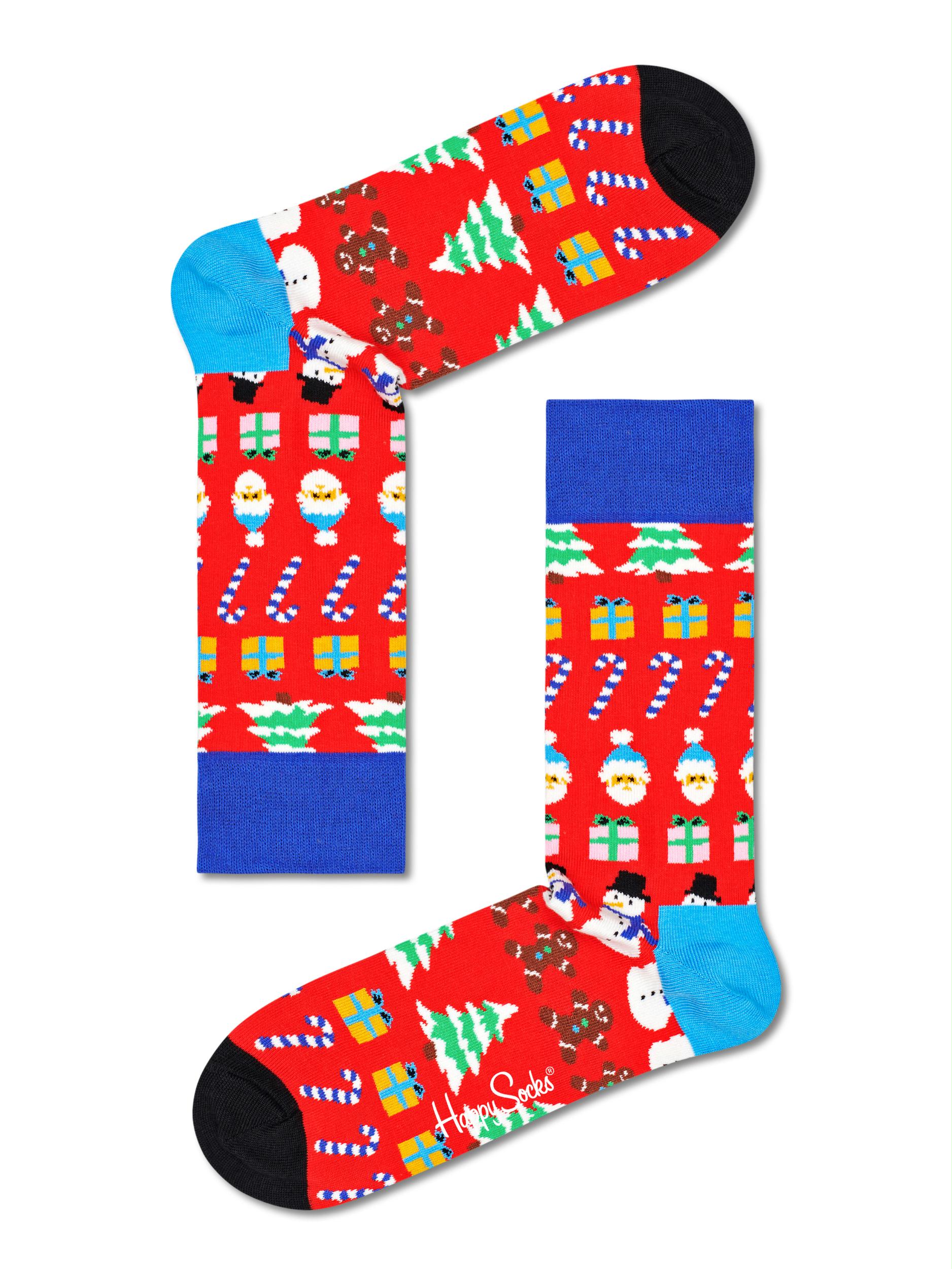 Happy Socks Sokken Rood All I want For Christmas sokke ALL01/4300