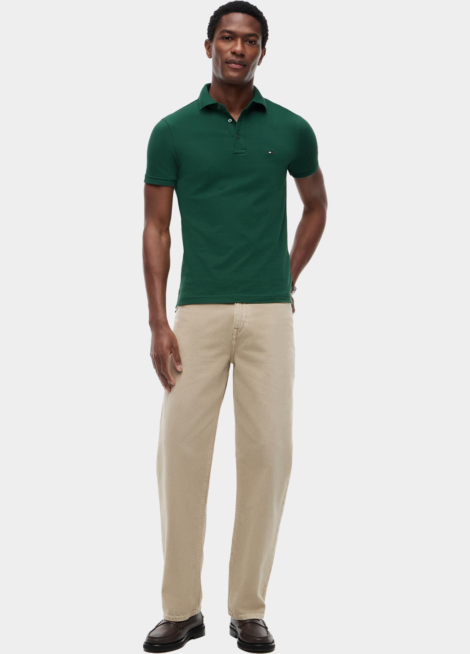 Tommy Hilfiger Polo heren Groen 1985 Slim Polo MW0MW17771/L2N