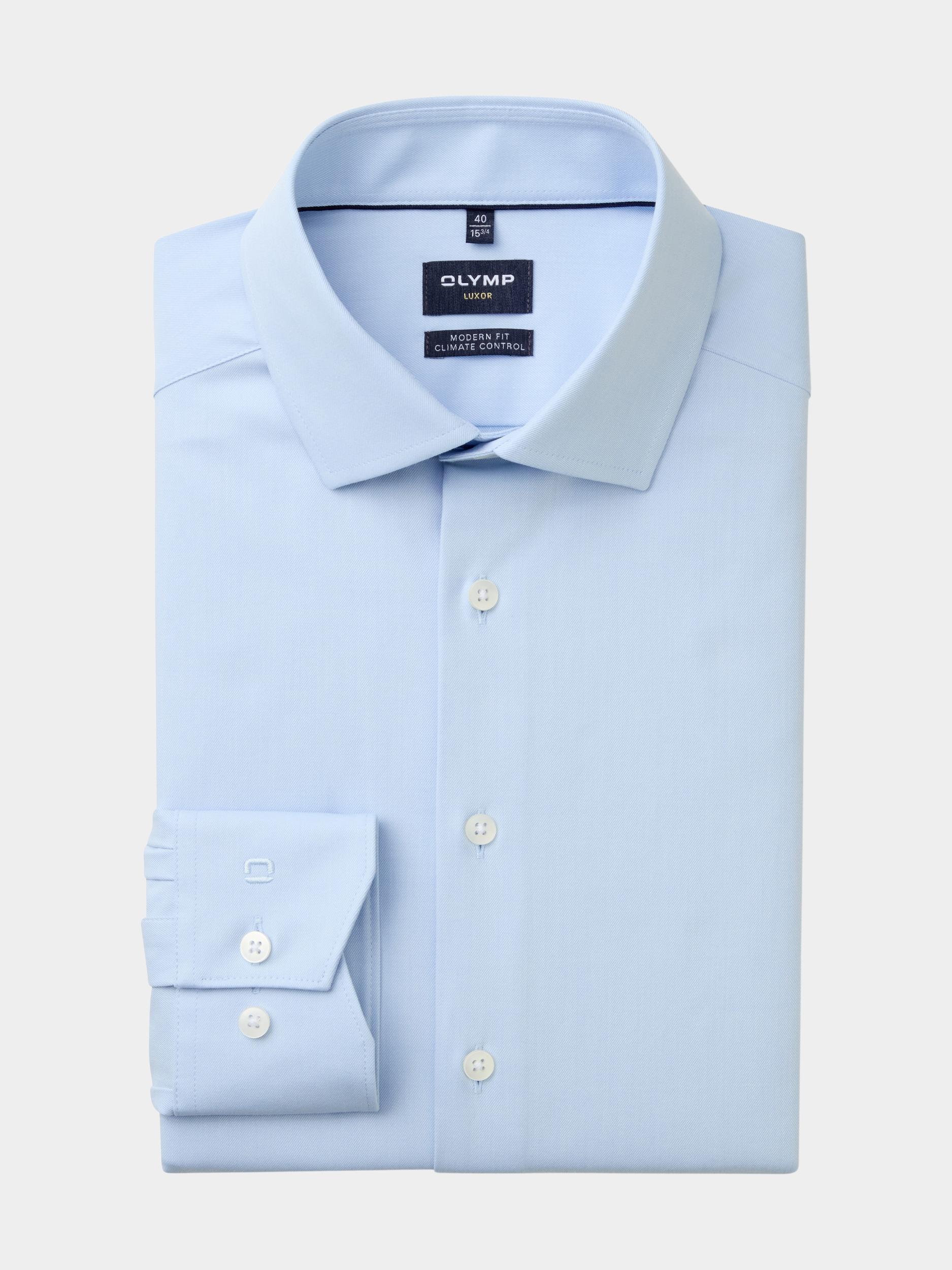 Olymp Business hemd lange mouw Blauw 1230/24 Hemden 123024/11