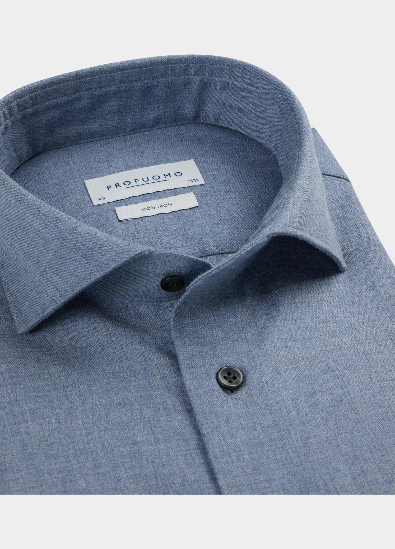Profuomo Zakelijk overhemd heren Blauw  PPWH30005/A