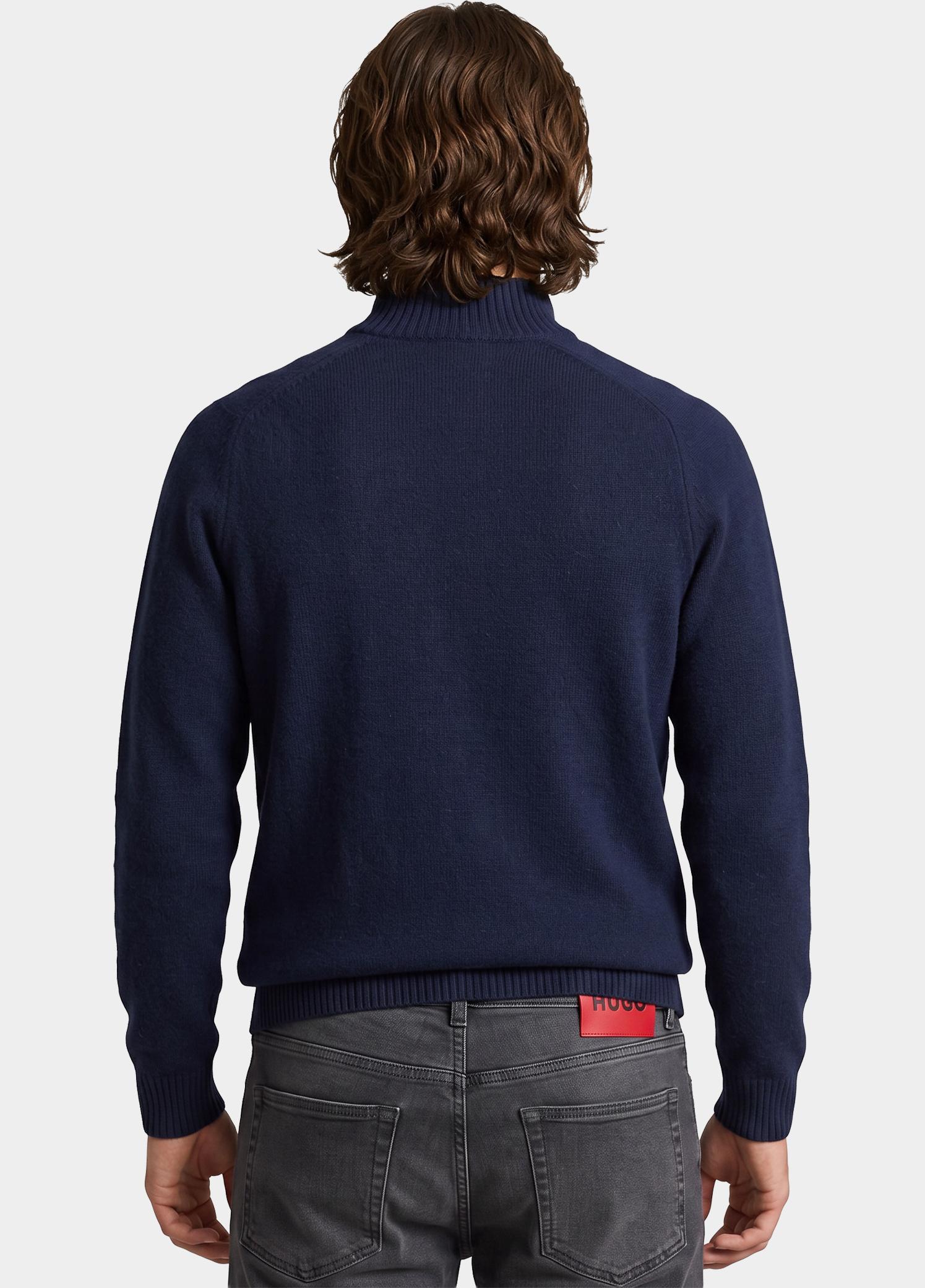Barbour Half Zip Blauw Newtown MKN1774/NY91