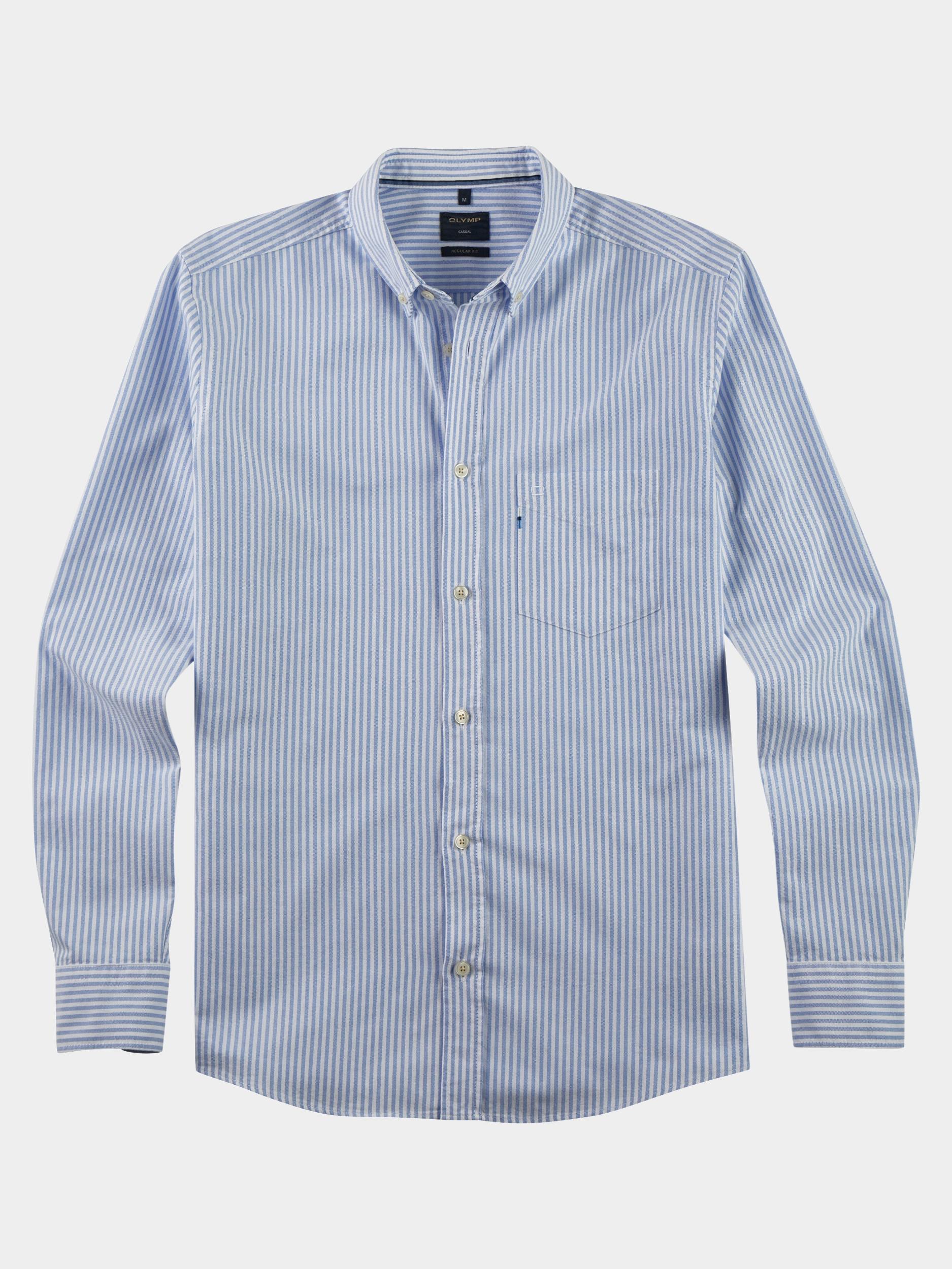 Olymp Casual hemd lange mouw Blauw Casual 406674/15