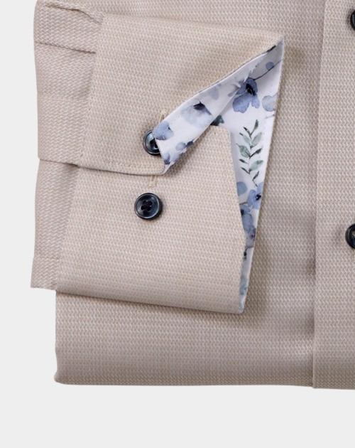 Olymp Business hemd lange mouw Beige 120674-Hemden 120674/22
