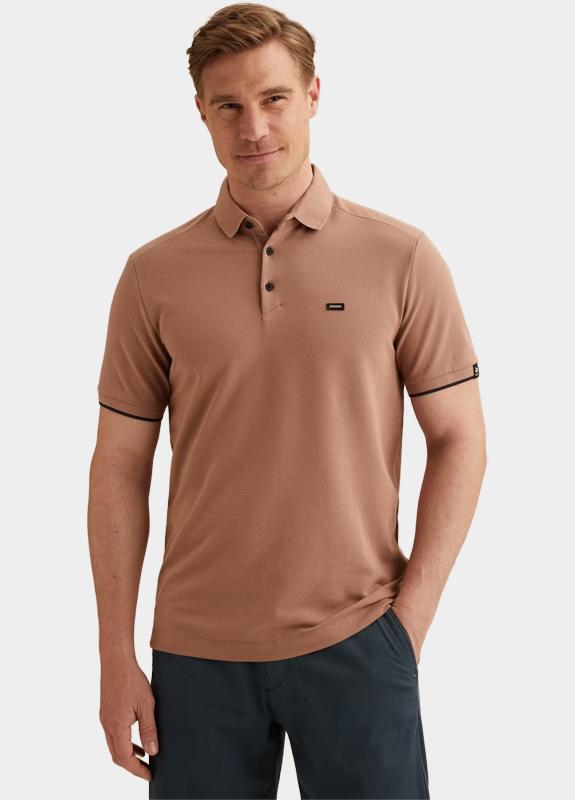 Vanguard Polo korte mouw Bruin Short sleeve polo pique blend VPSS2604850/8202