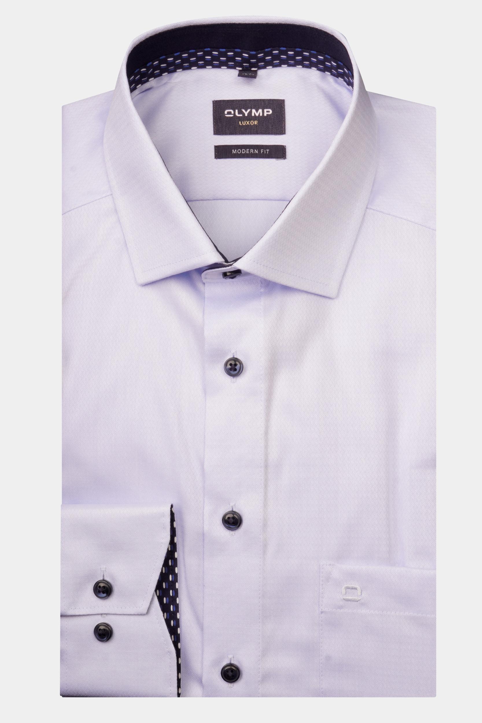 Olymp Business hemd lange mouw Blauw 1262/44 Hemden 126244/11