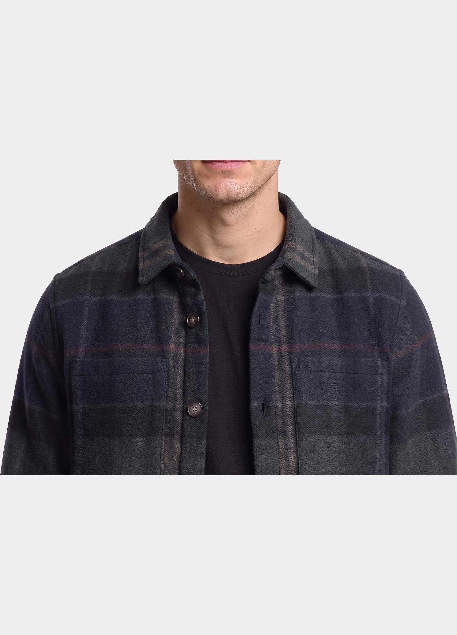 Barbour Overshirt Grijs Woodlane MOS0511/TN43