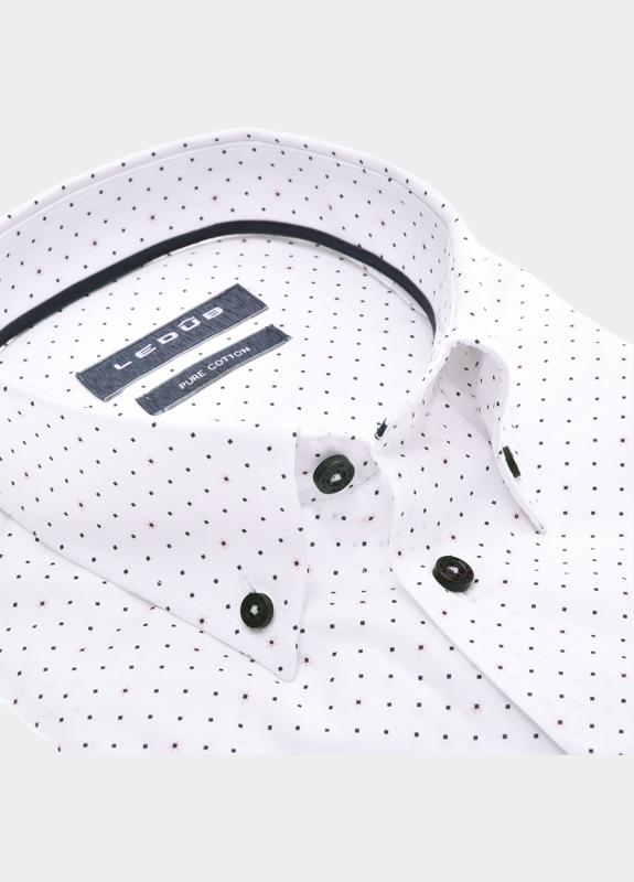 Ledub Business hemd korte mouw Wit  0701923/914-190-000