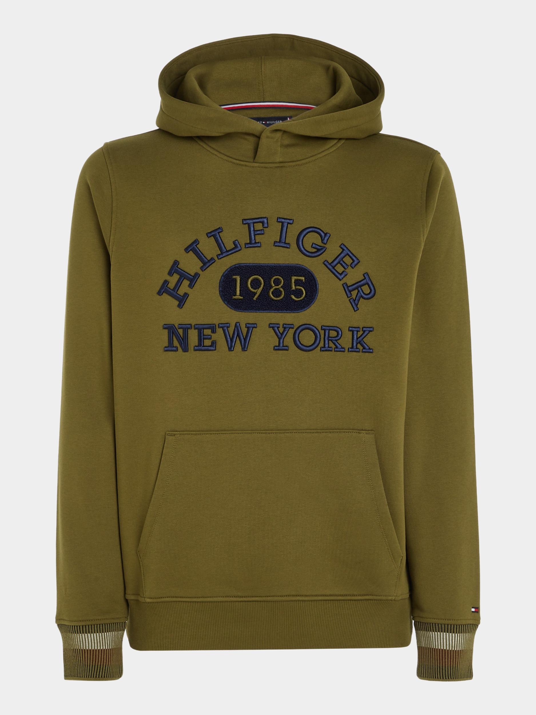 Tommy Hilfiger Sweater Groen Monotype Collegiate Hoodie MW0MW32682/MS2