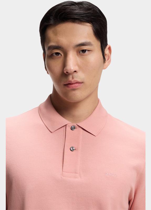 BOSS Black Polo korte mouw Roze Pallas 10278258 01 50553564/686