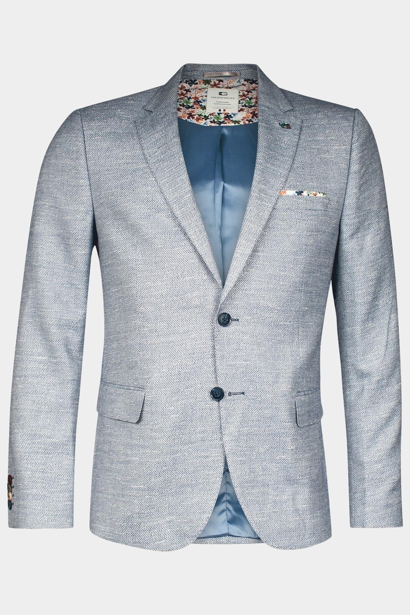 Giordano Blazer Blauw Robert fully lined Plain line 512603/60