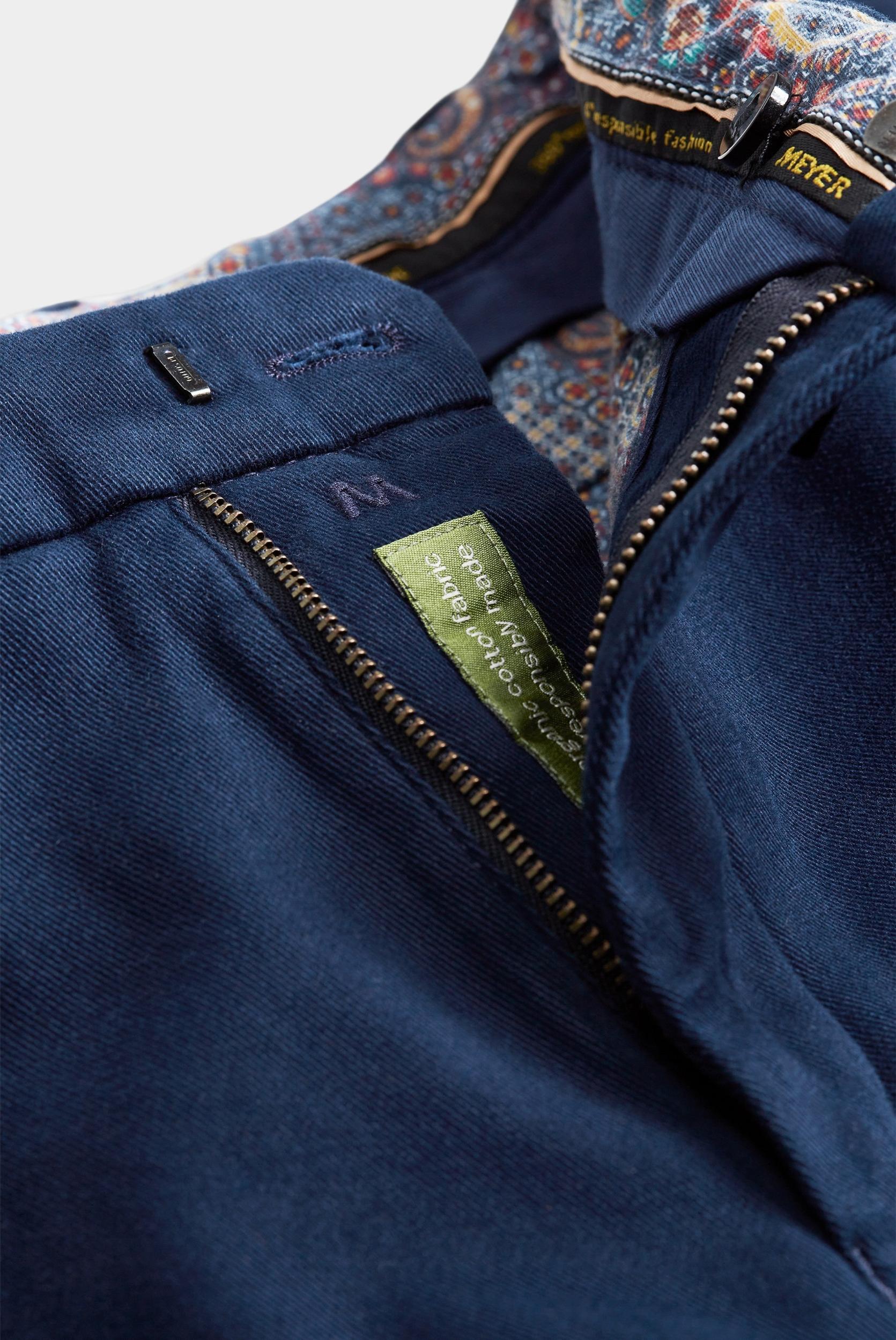 Meyer Katoenen Broek Blauw BONN Art.2-8572 1022857200/18