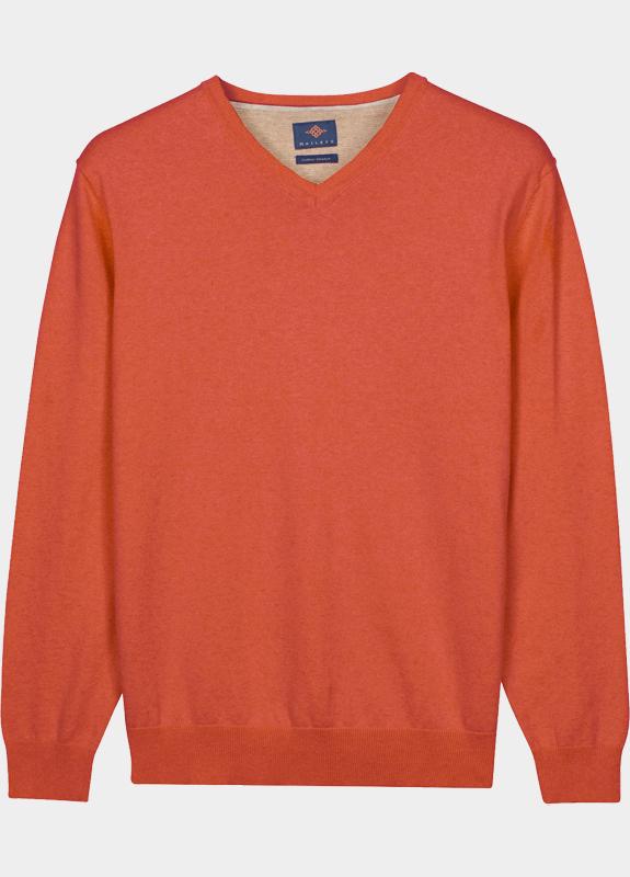 Baileys Pullover heren Oranje V-Neck Pullover with low powe 618100/345