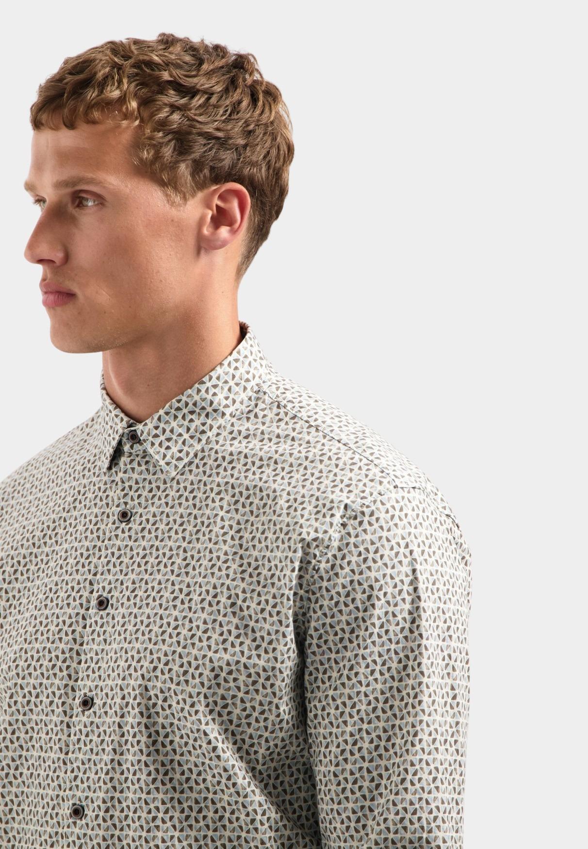 No Excess Casual hemd lange mouw Bruin  29430921/044