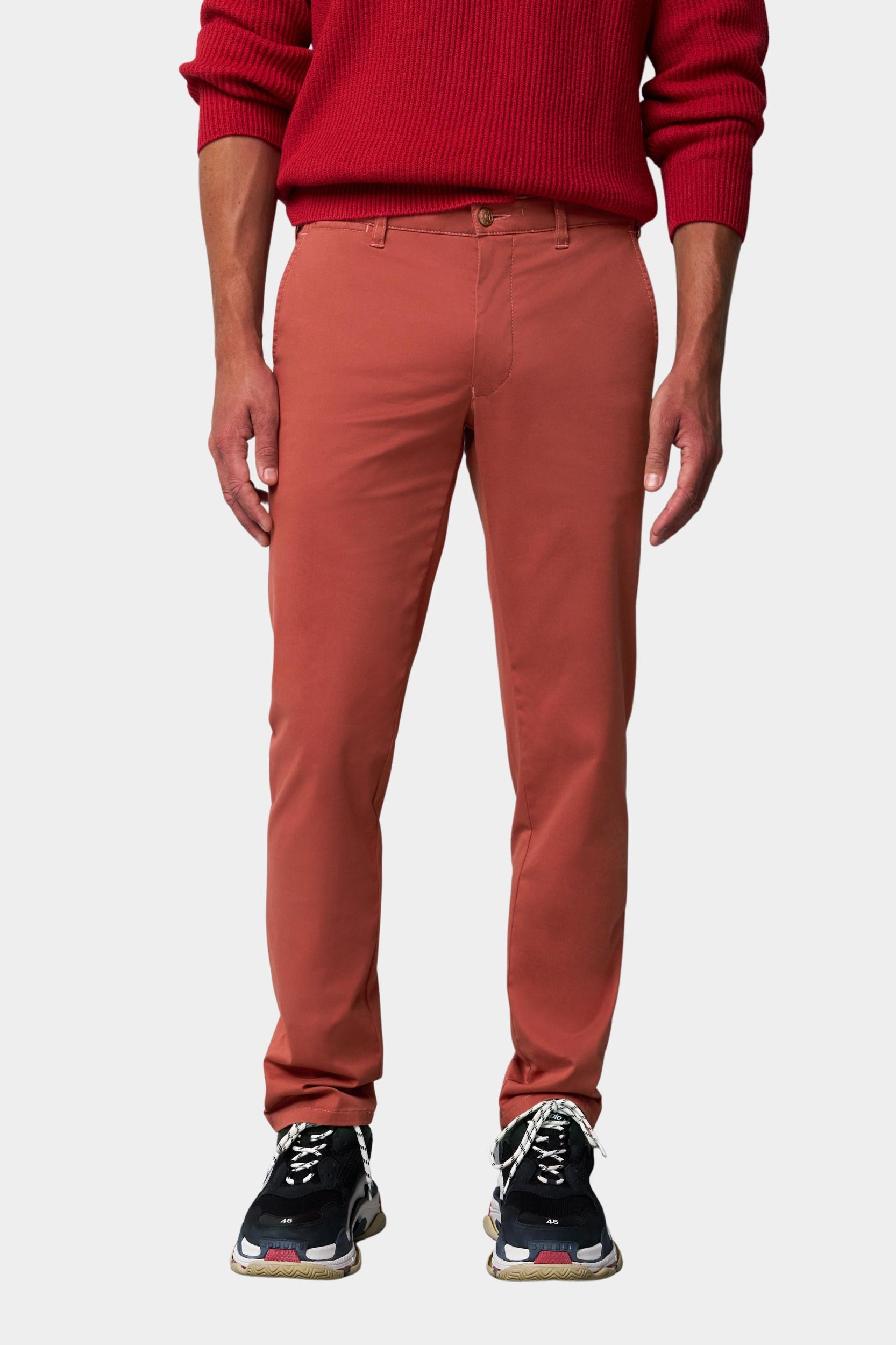 Meyer Katoenen Broek Bruin CHINO Art.1-6181 3641618100/47