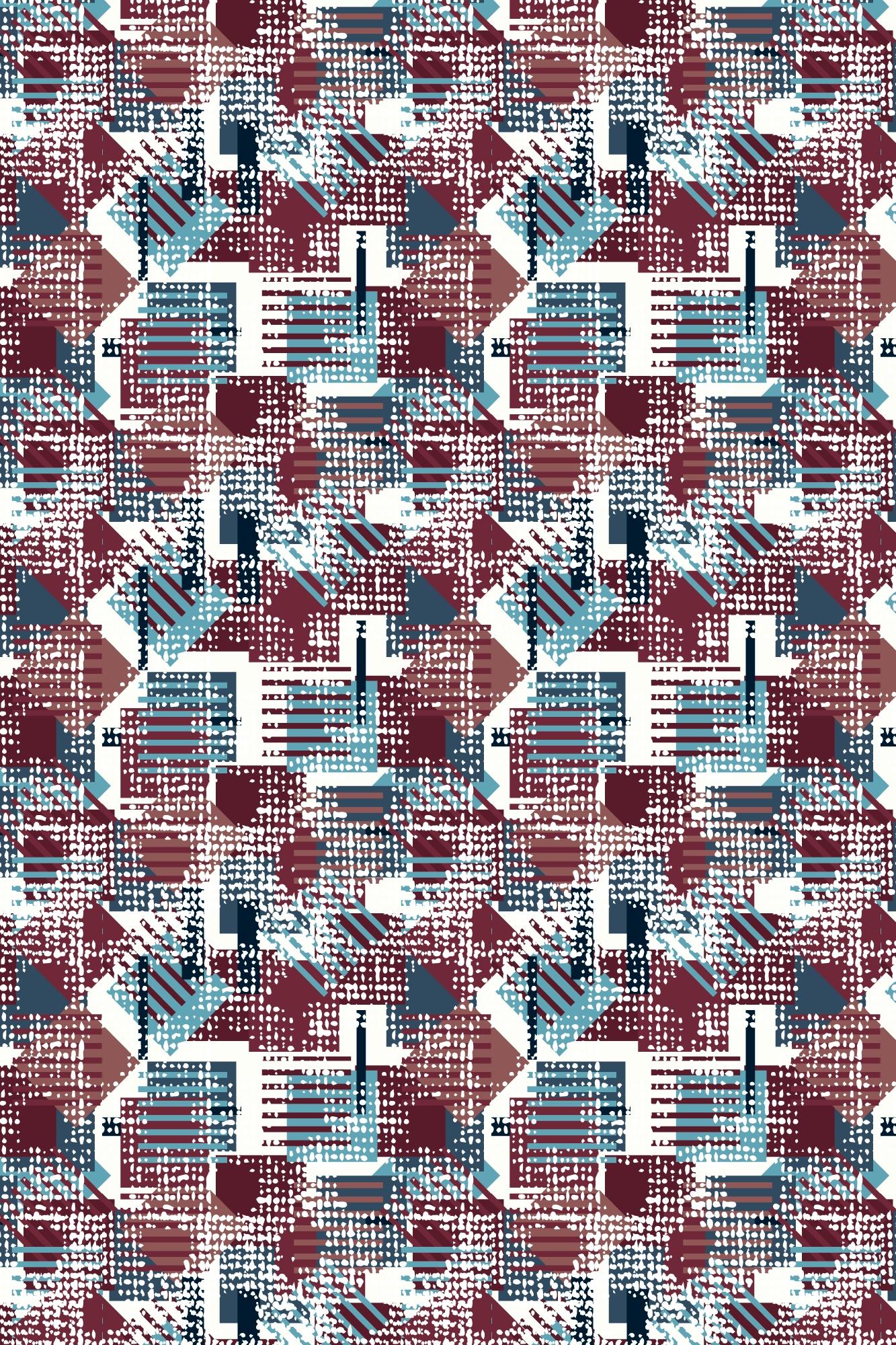 R.B. Boston Casual hemd lange mouw Multi Franklin LS Button Down 527670/414