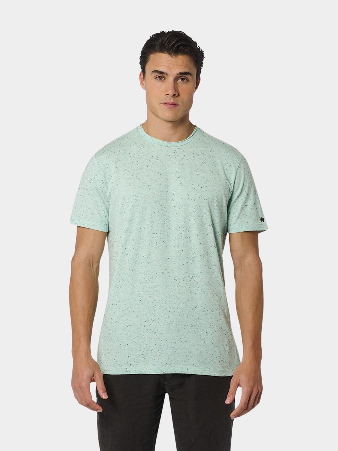 No Excess T-shirt korte mouw Groen T-Shirt Crewneck Melange 23350359SN/058