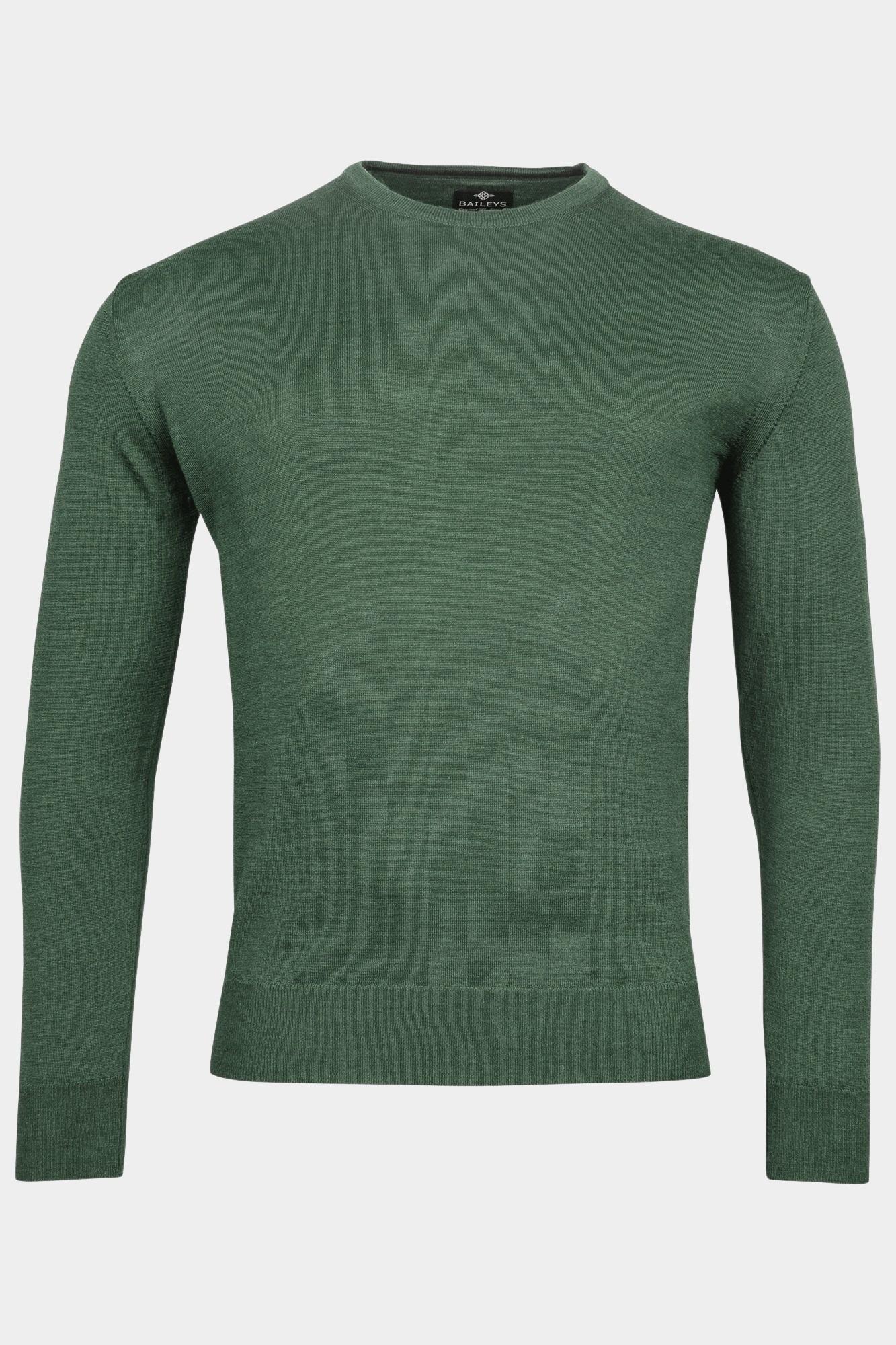 Baileys Pullover Groen Crew Neck Pullover  12gg sing 320066/78
