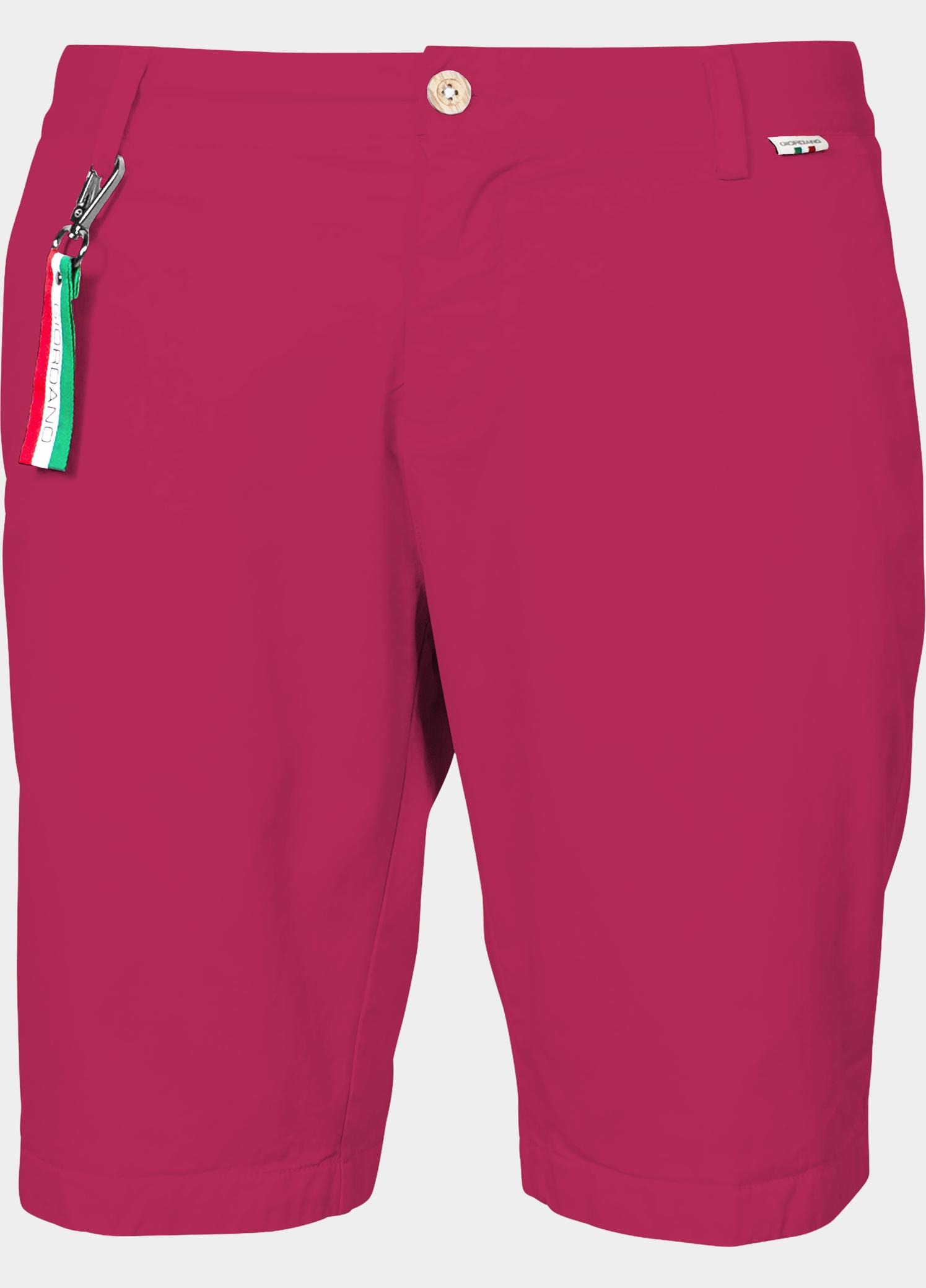 Giordano Korte Broek heren Rood Stockholm Short Garment Dyed 411115/33