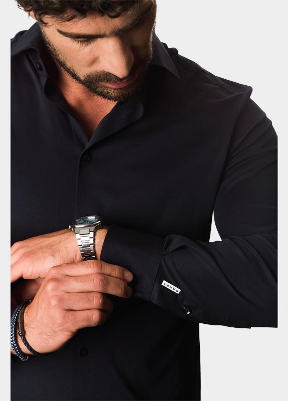 Ledub Business hemd lange mouw Blauw  0143470/190-000-000