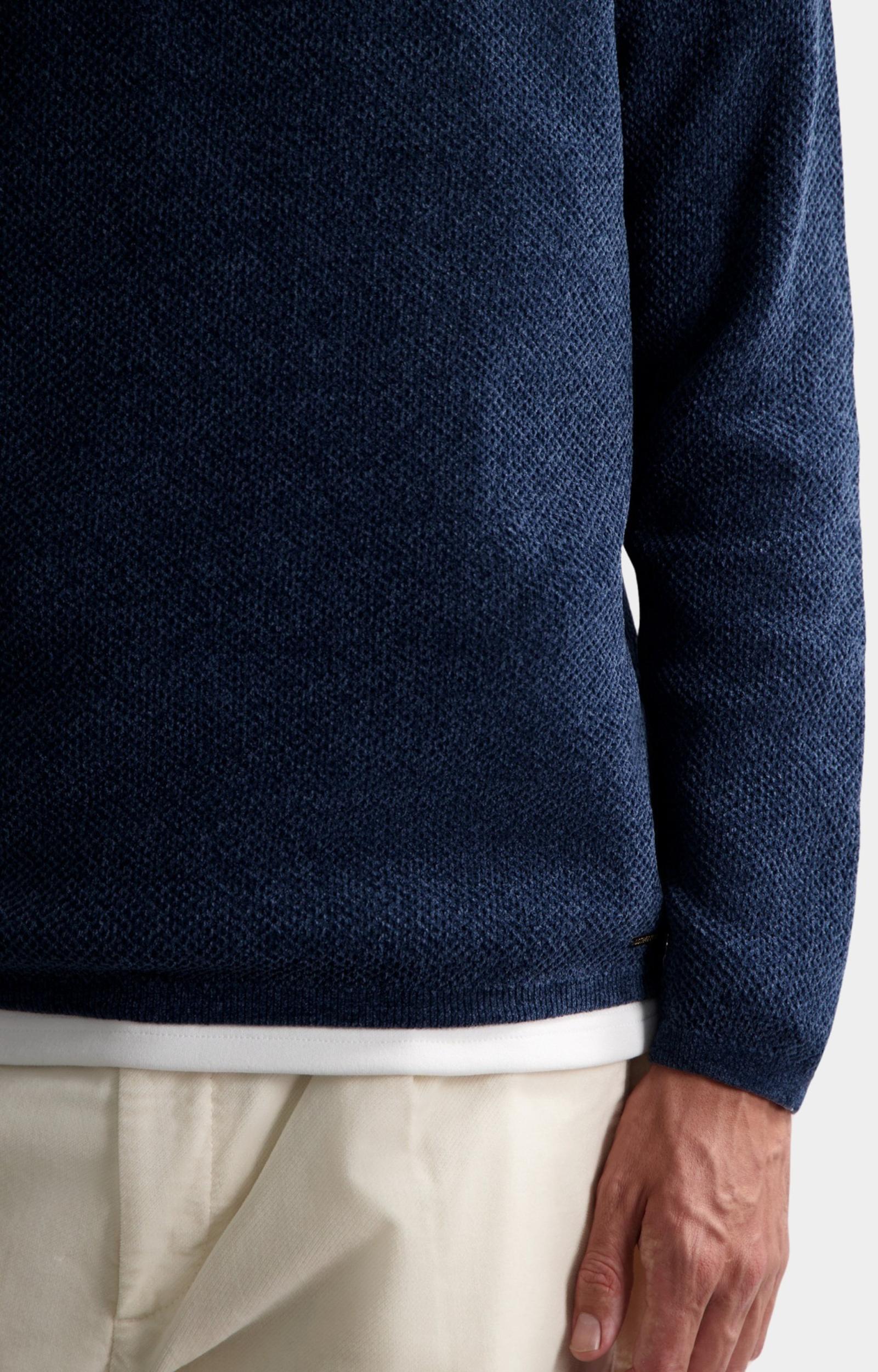 Dstrezzed Pullover Blauw Chenille knit crewneck 405722/694
