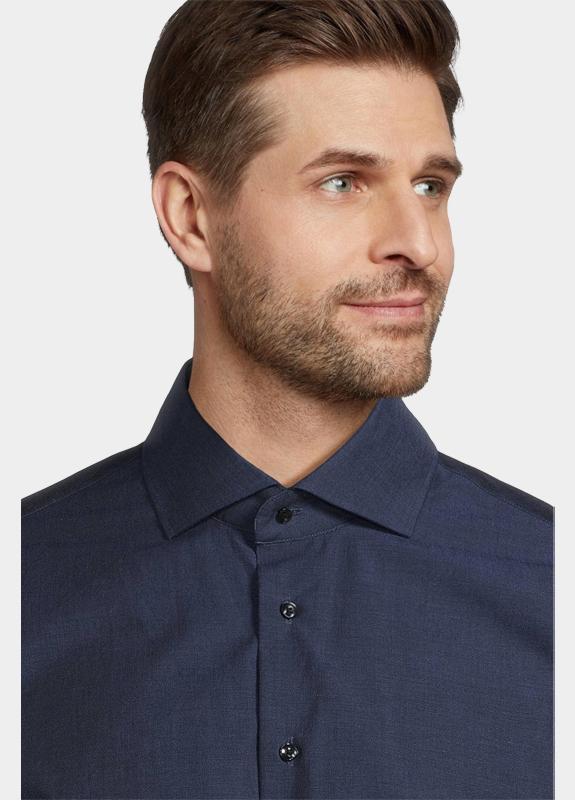 Michaelis Business hemd lange mouw Blauw  PMVH30001/B