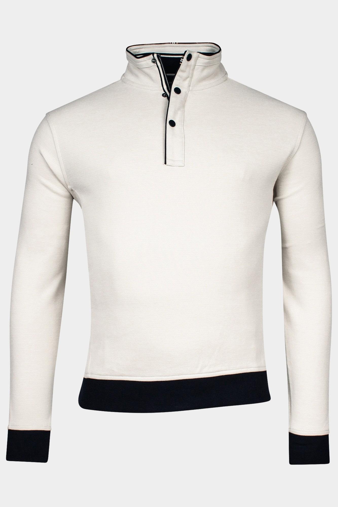 Baileys Half Zip Wit Sweatshirt 1/2 zip 2-tone oxf 413138/81