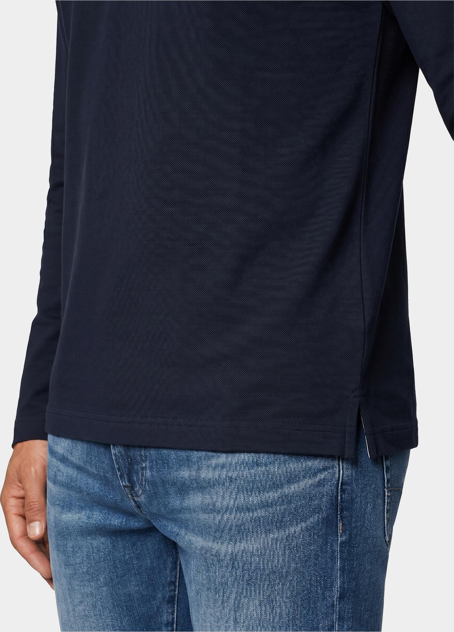 BOSS Orange Polo korte mouw Blauw PasserfordLong 10280967 01 50566186/404