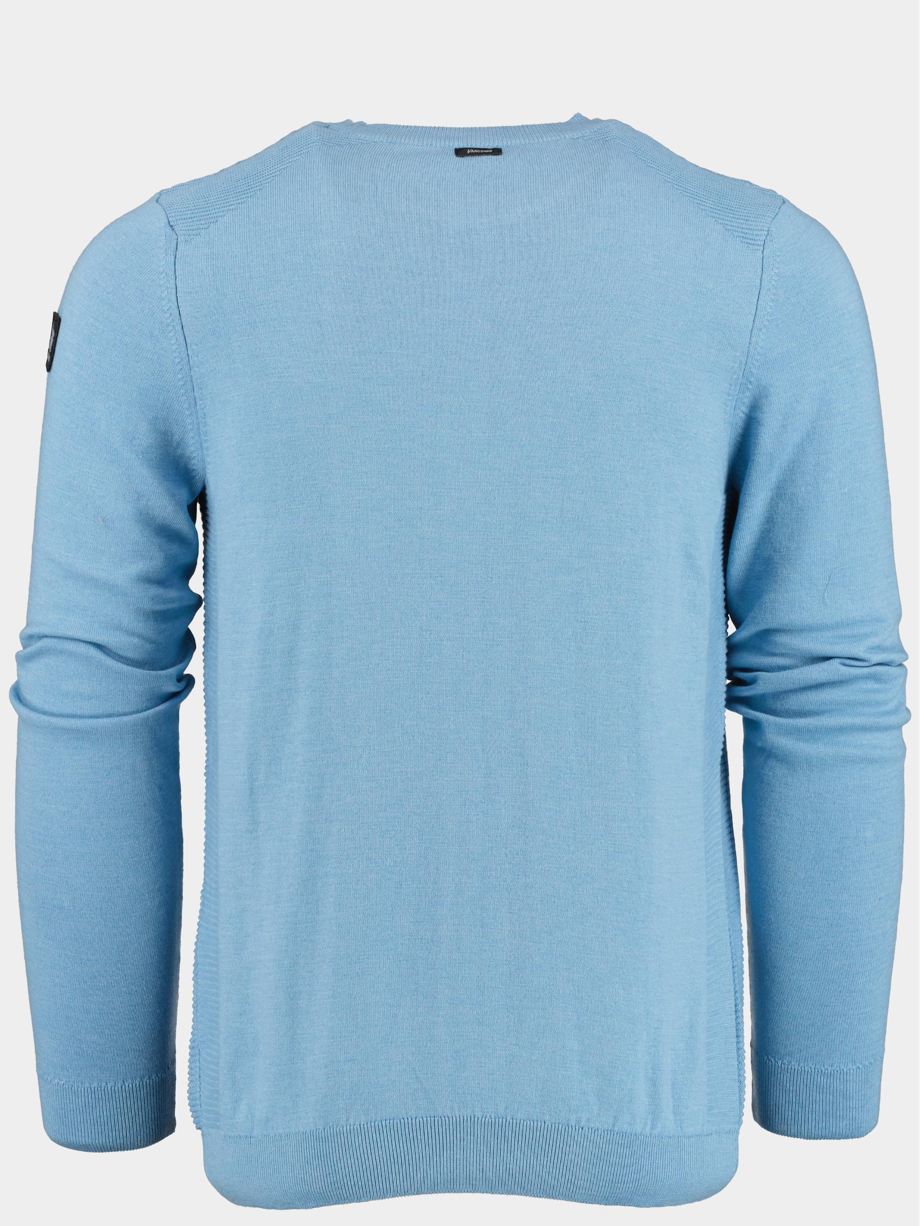 Vanguard Pullover Blauw Crewneck cotton slub VKW2308300/5709