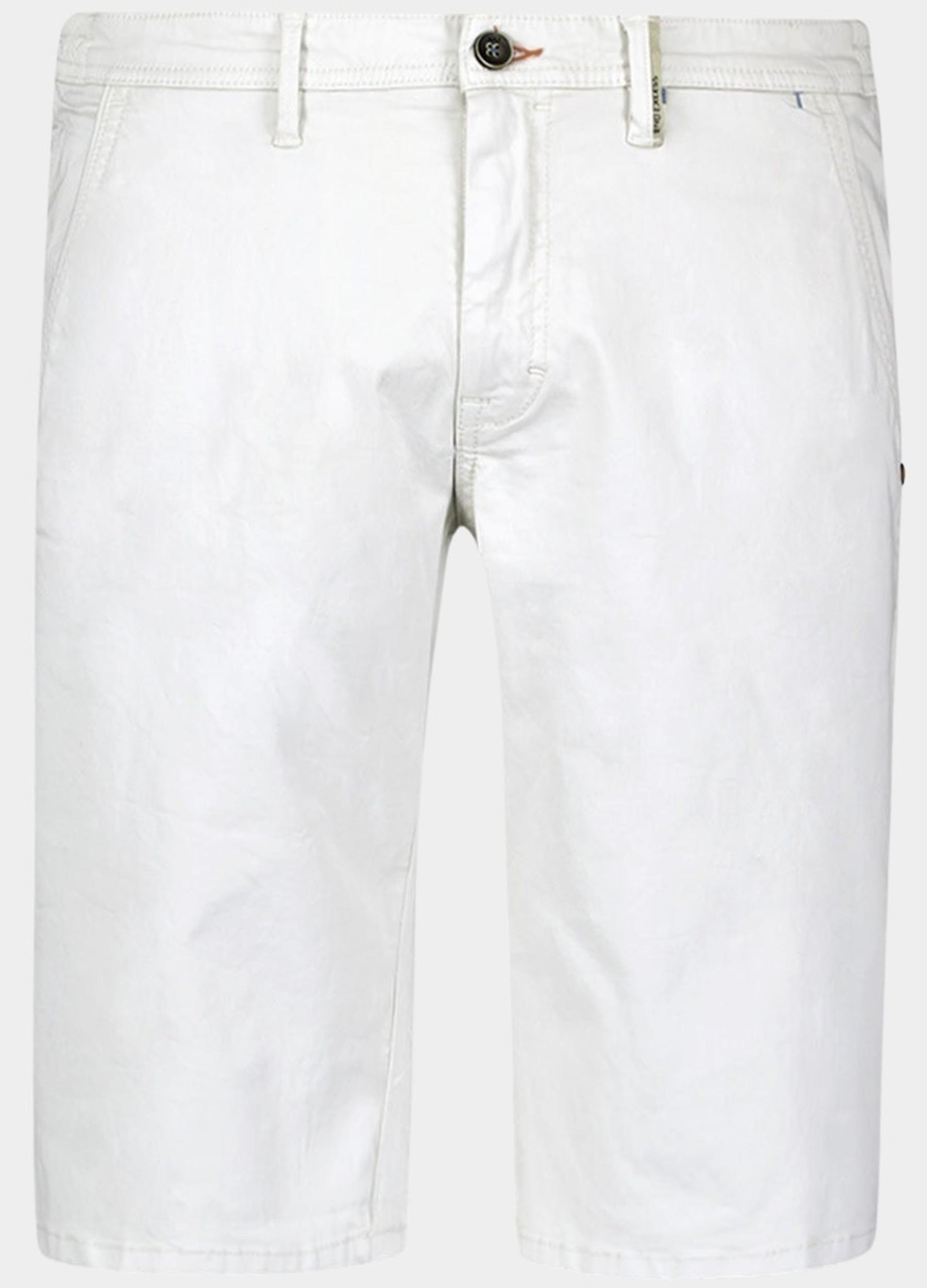 No Excess Korte Broek Wit Short Chino Garment Dyed Twil 288190406/010