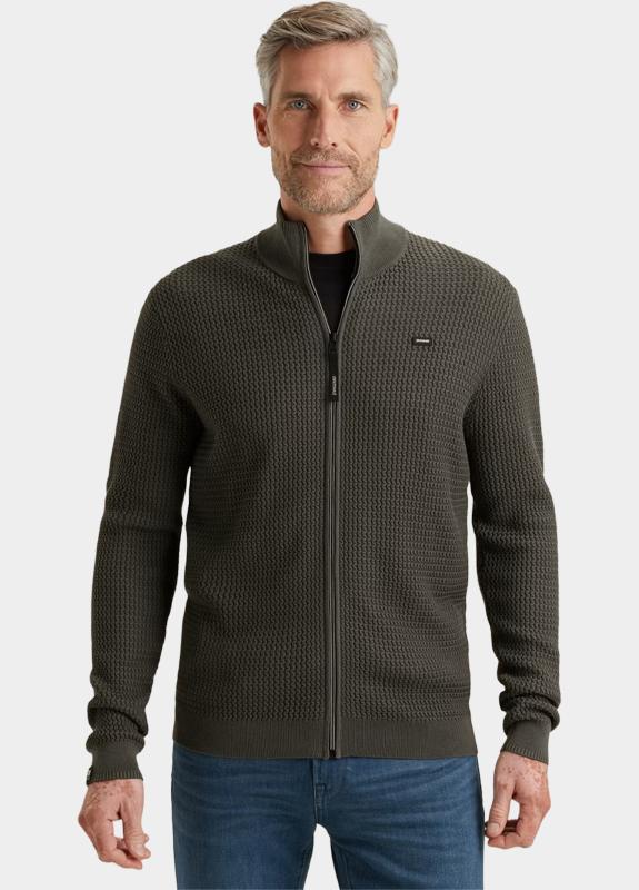 Vanguard Vest Grijs Zip jacket cotton modal VKC2511370/9161