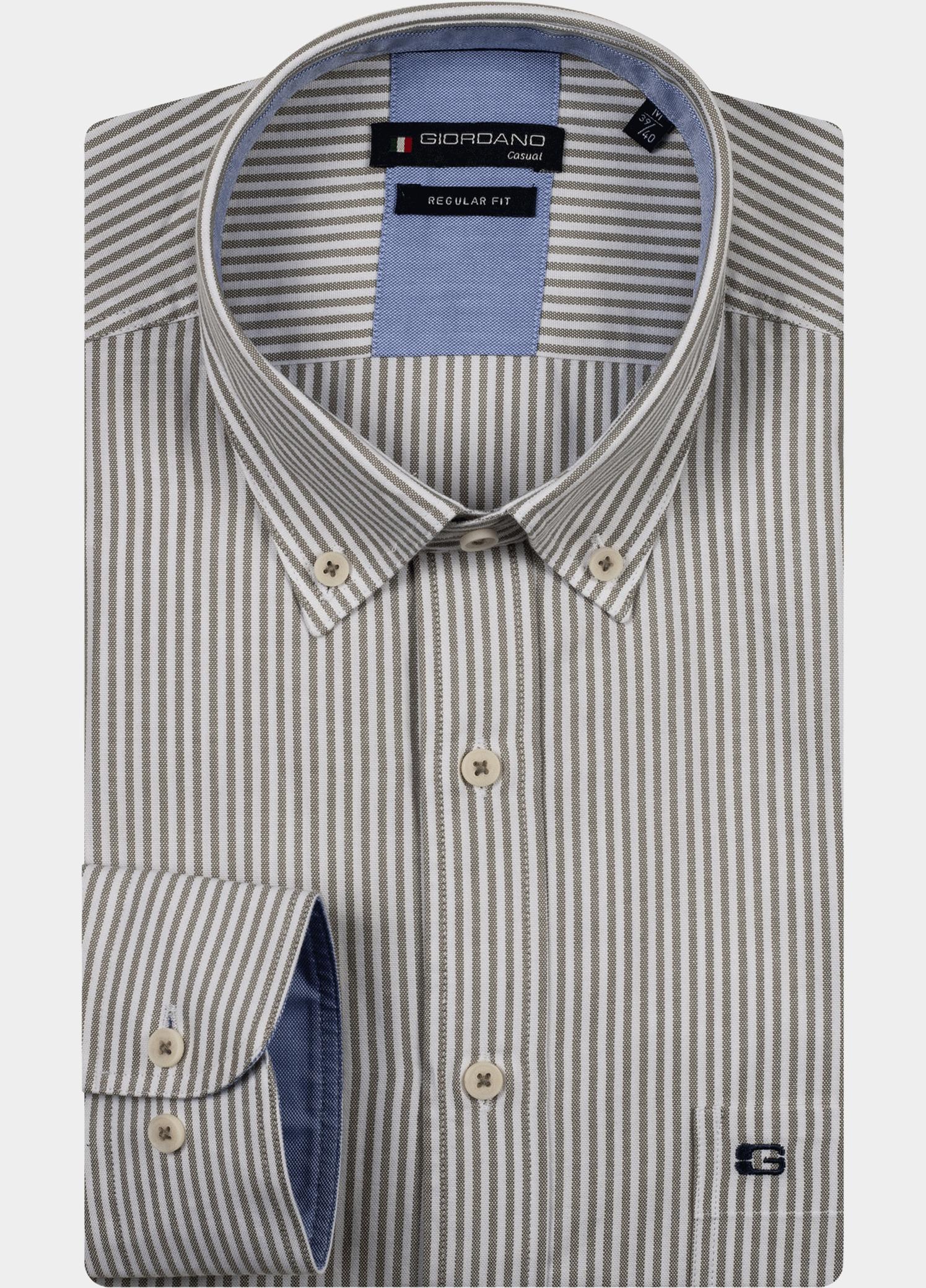Giordano Overhemd heren Groen Ivy long sleeve button down o 517131/71