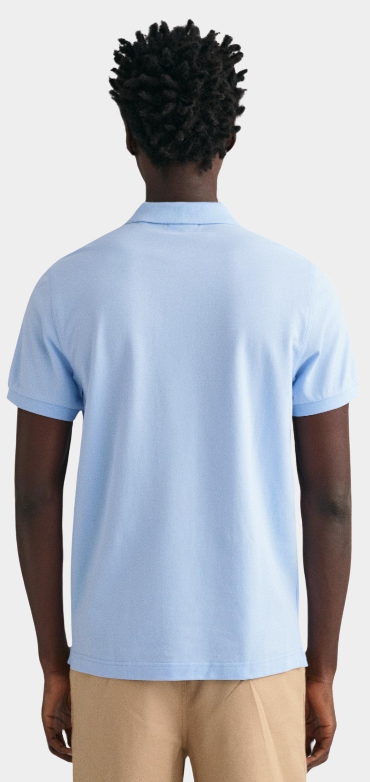 Gant Polo korte mouw Blauw Shield SS Pique Polo 2210/468