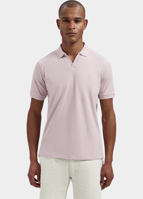 Dstrezzed Polo korte mouw Paars Bowie V-Neck Polo 240022/462