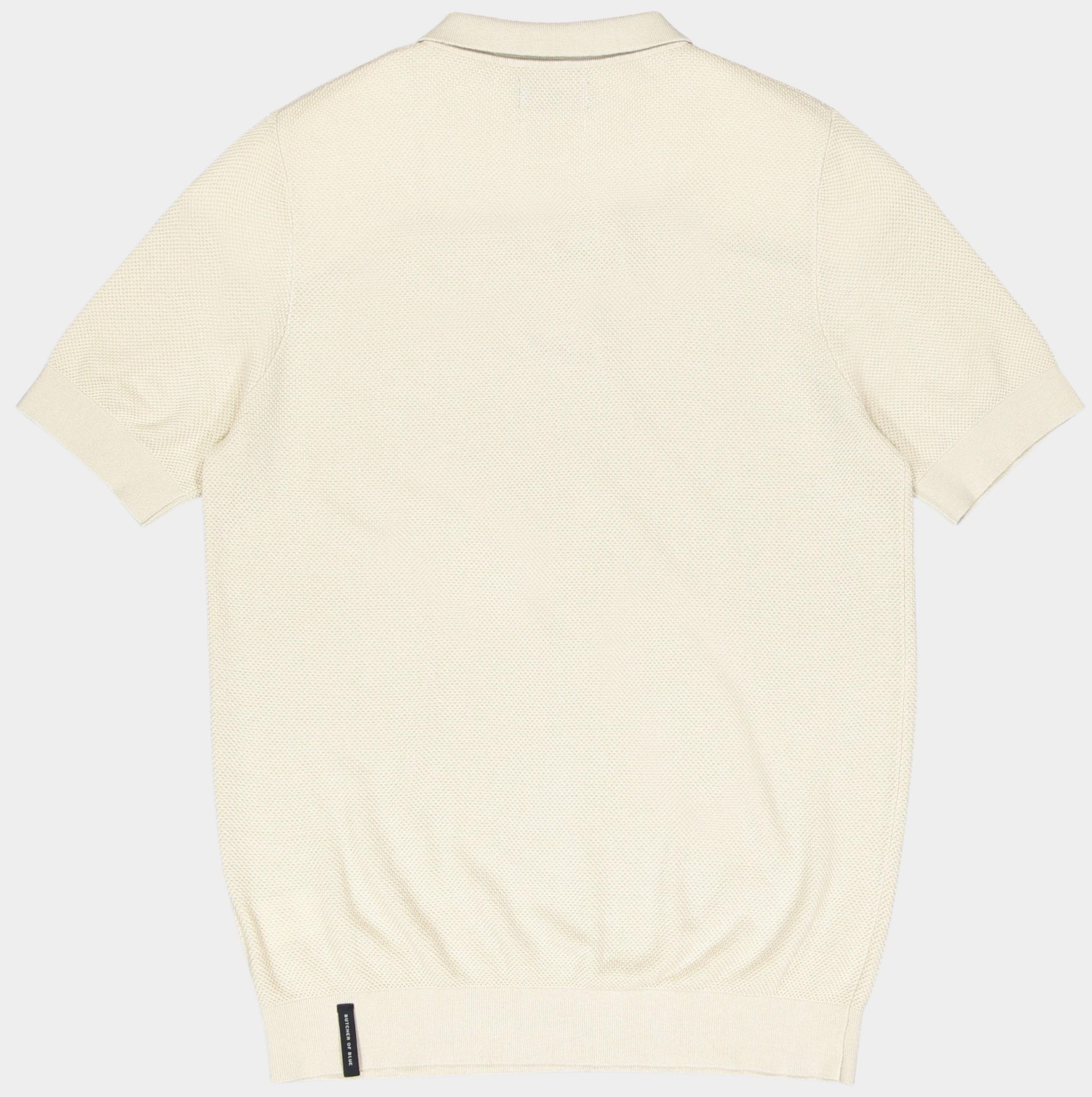 Butcher of Blue Polo korte mouw Beige Ripley Knit Polo M2516017/618