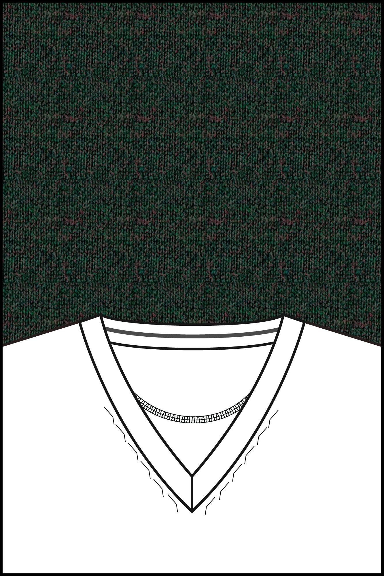 Baileys Pullover Groen V-Neck Pullover  14gg single 520065/79