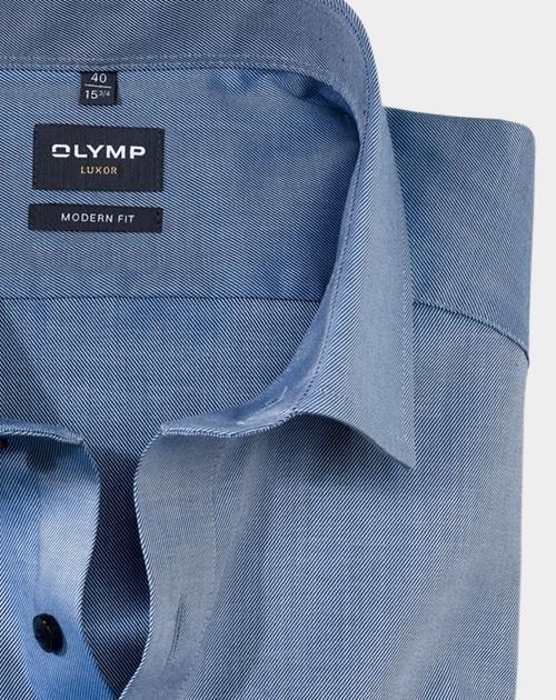 Olymp Business hemd lange mouw Blauw 0745/64 Hemden 074564/18