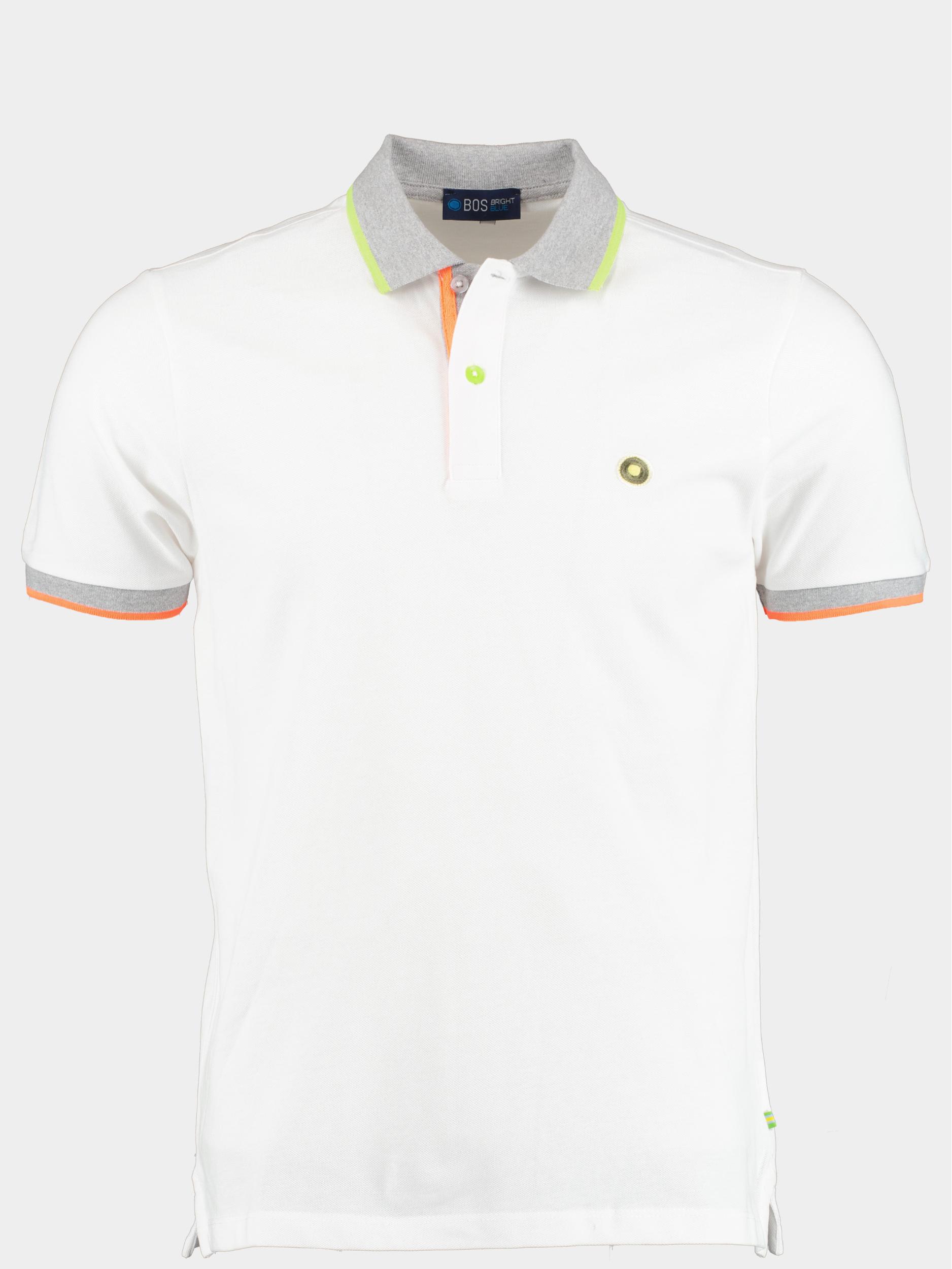 Bos Polo korte mouw Wit Polo Fluor 7822423/100