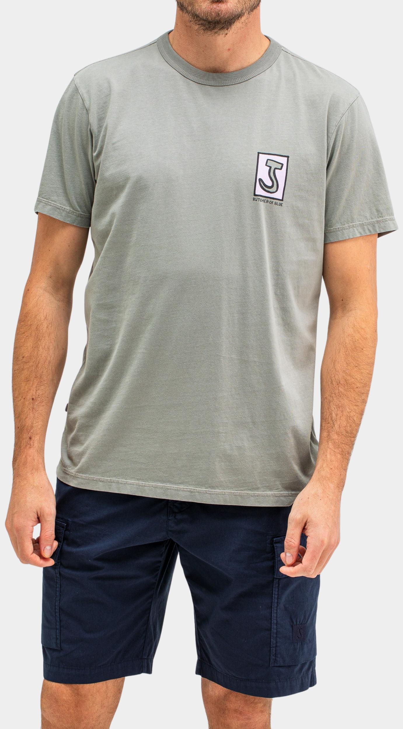 Butcher of Blue T-shirt korte mouw Grijs Army Lt Spare Tee M2512053/907